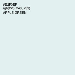 #E2F0EF - Apple Green Color Image